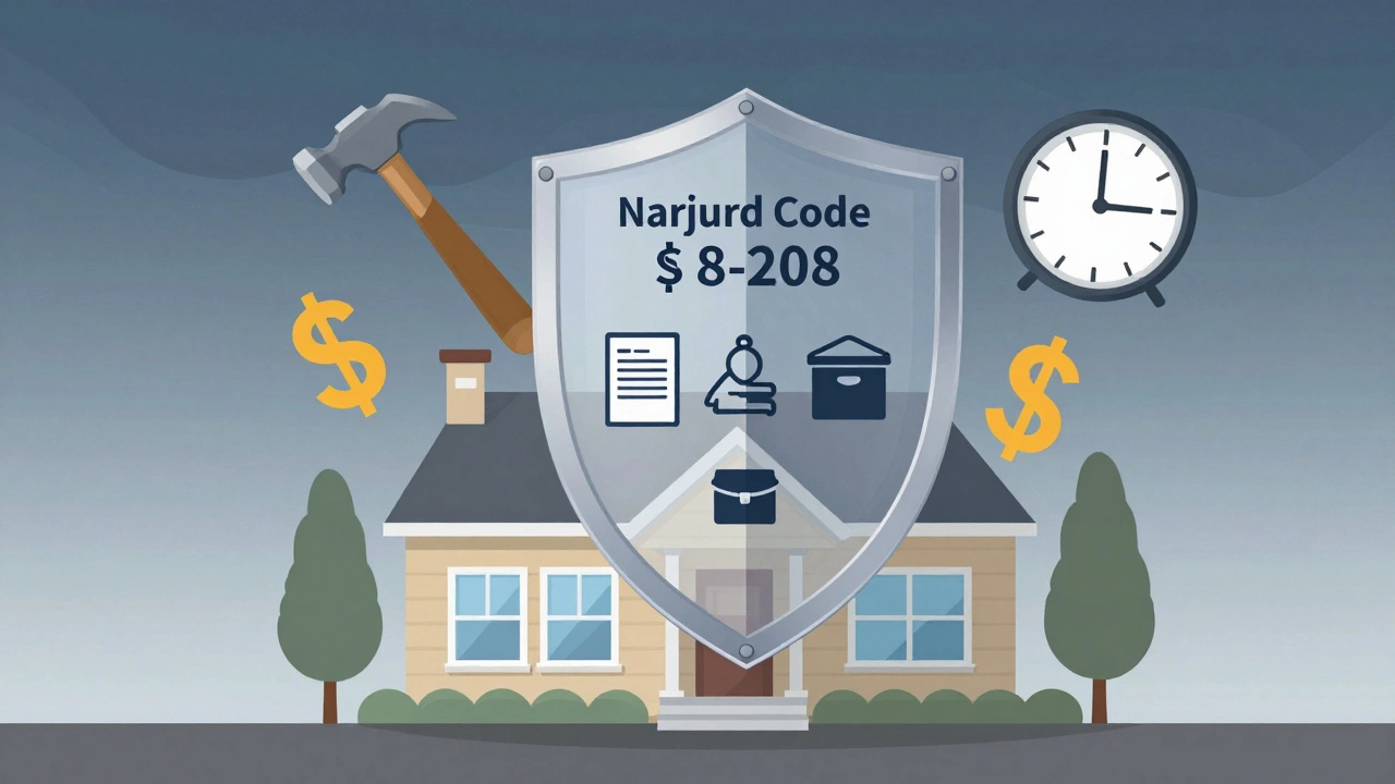 Transparent legal shield protecting rental home from eviction and rent hike symbols
