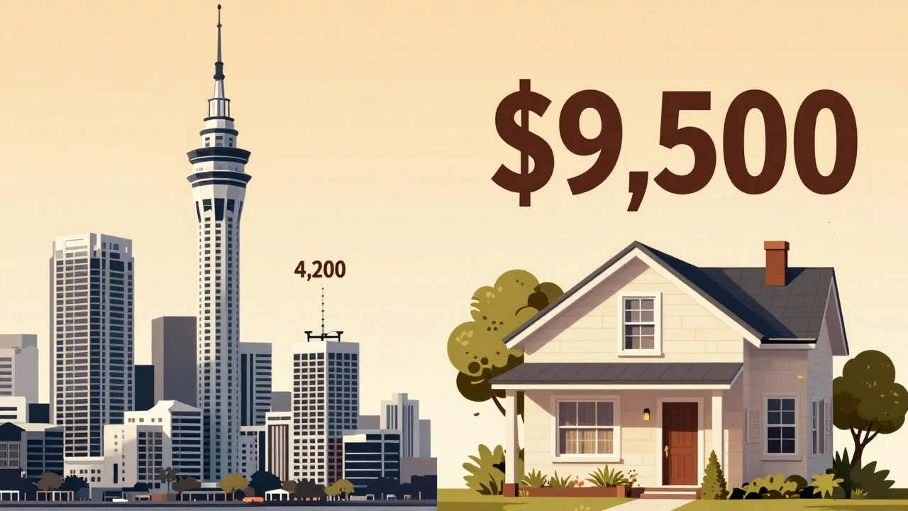 Contrasting property markets: expensive high-rise with low rent vs. affordable house with high rent.