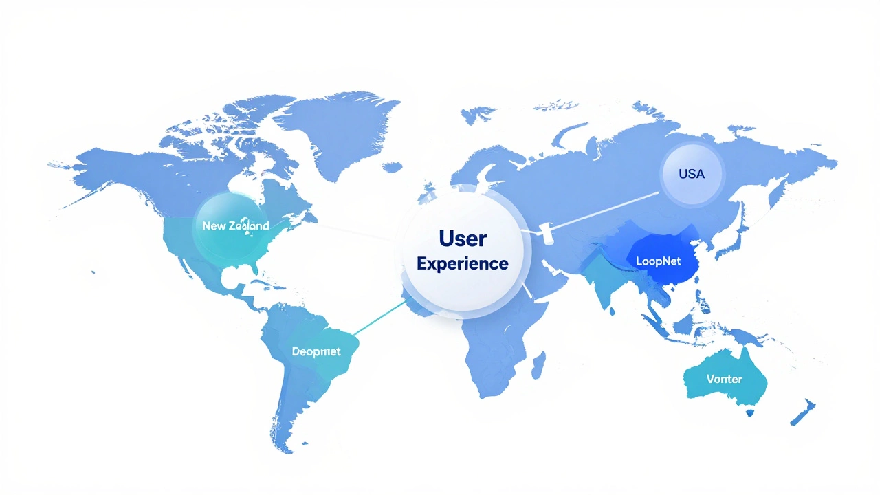 Abstract diagram comparing features of various real estate search platforms.