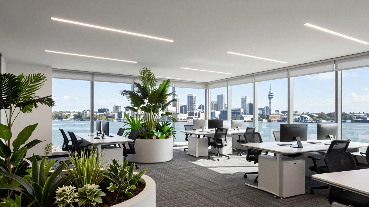 Bright sustainable Class A office with city views